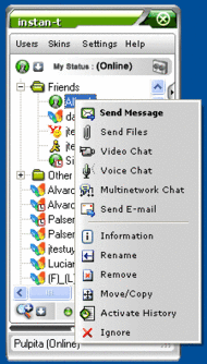 Instan-t enterprise messenger server screenshot